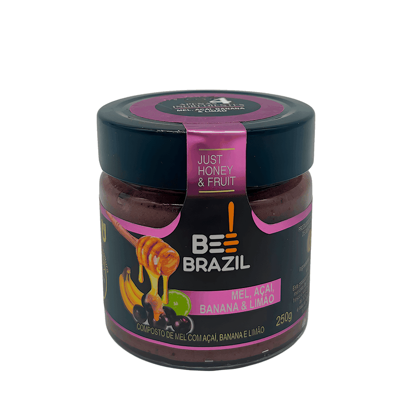 Composto de Mel Banana Açaí Limão Bee Brazil – 250g - Casa Santa Luzia