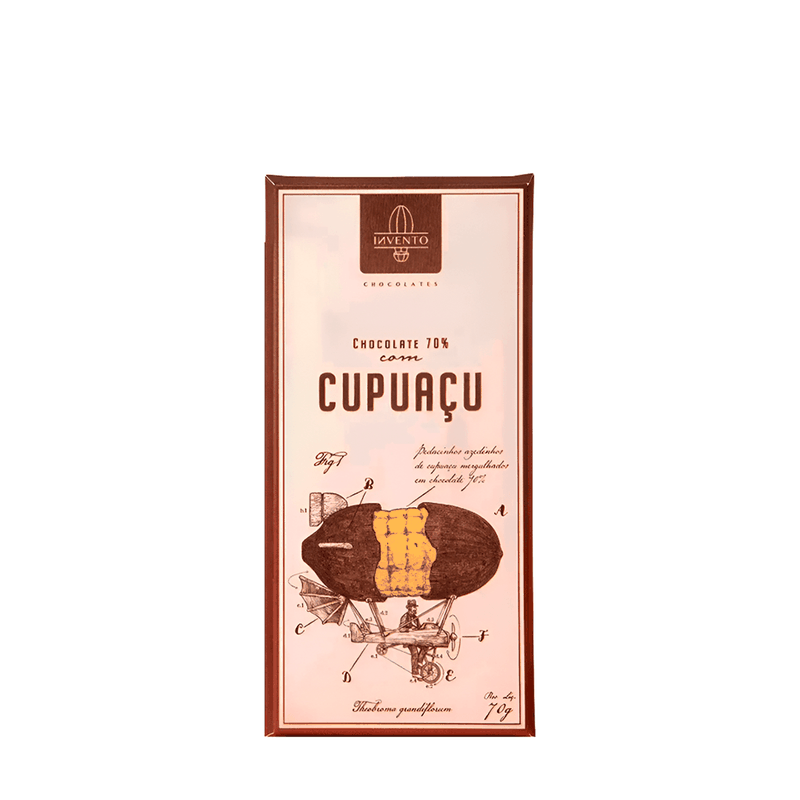 Chocolate Cupuaçu 70% Invento Chocolates – 70g - Casa Santa Luzia