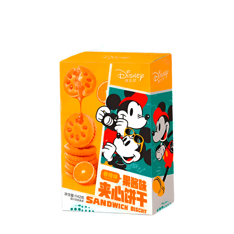 Biscoito Sabor Laranja Mickey Sandwich Biscuit – 142g - Casa Santa