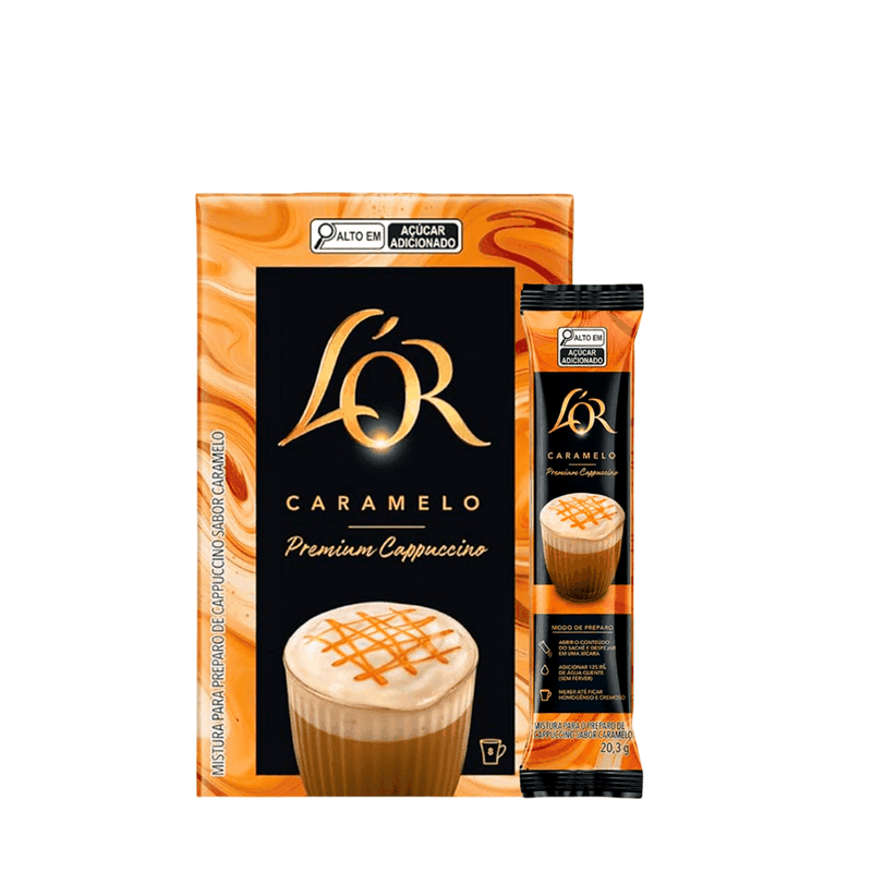 Capuccino Caramelo Solúvel Lor – 8x20,3g - Casa Santa Luzia