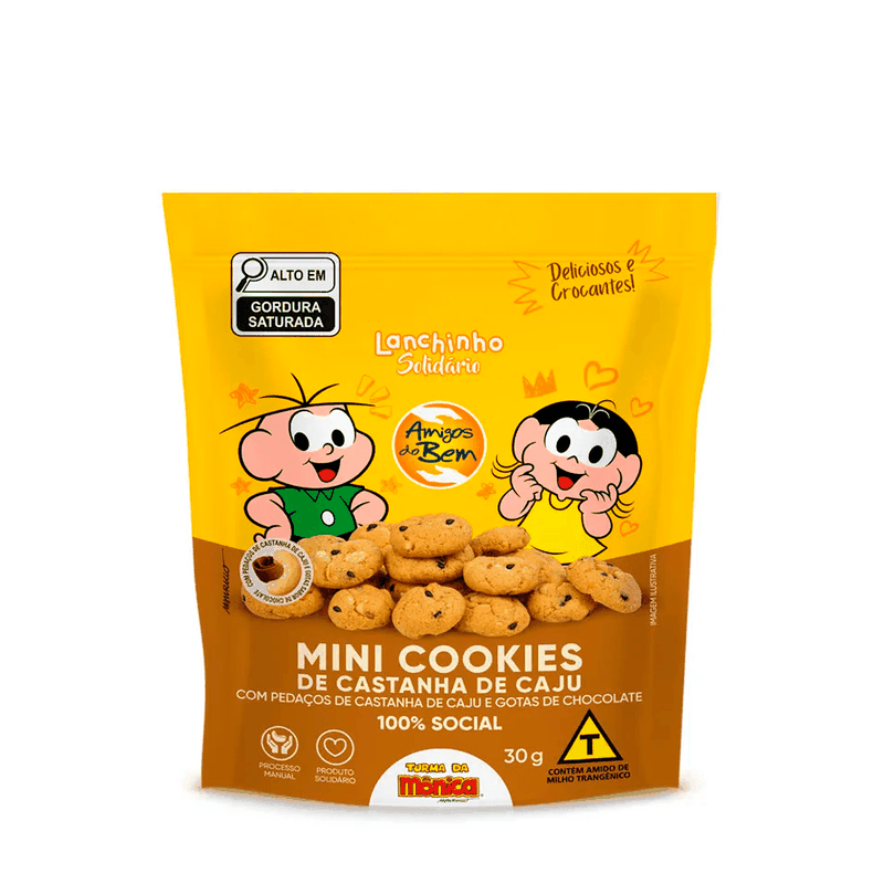 Mini Cookies de Castanha-de-Caju Amigos do Bem – 30g - Casa Santa