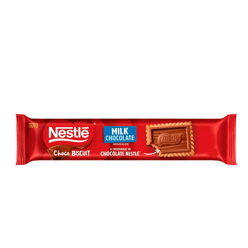 Biscoito Chocobiscuit Milk Chocolate Nestlé – 70g - Casa Santa Luzia