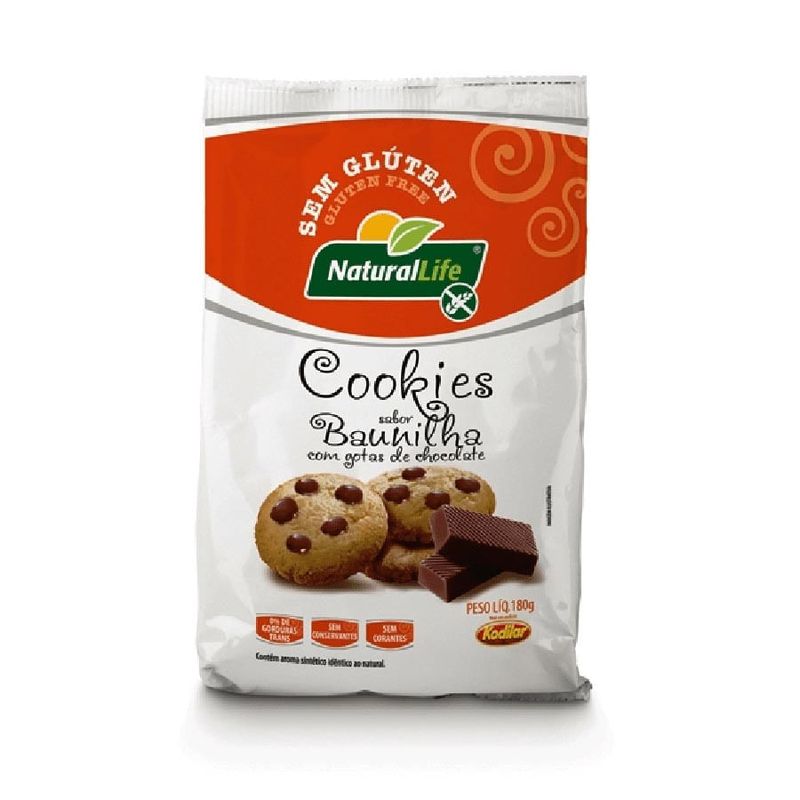 CRDP×DGNリキッド 1ml Cookies Cookie de Baunilha com Gotas de Chocolate Sem Glúten Natural Life