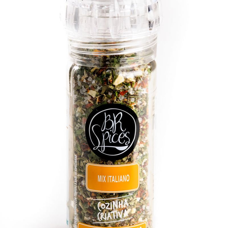 Tempero de Mix Italiano com Moedor BR Spices 70g - Casa Santa Luzia