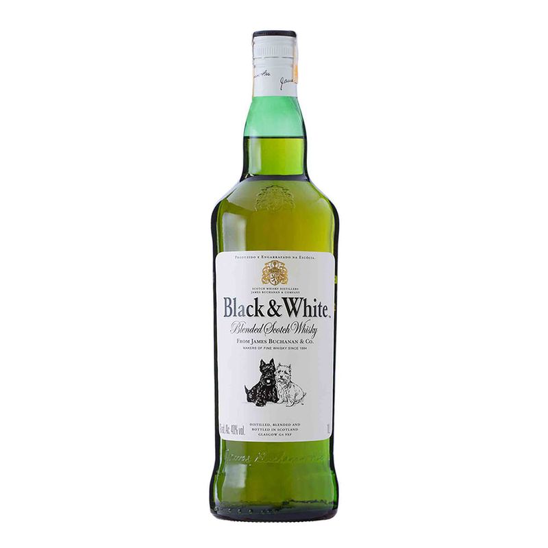 Whisky Escocês Black & White 700ml - Casa Santa Luzia