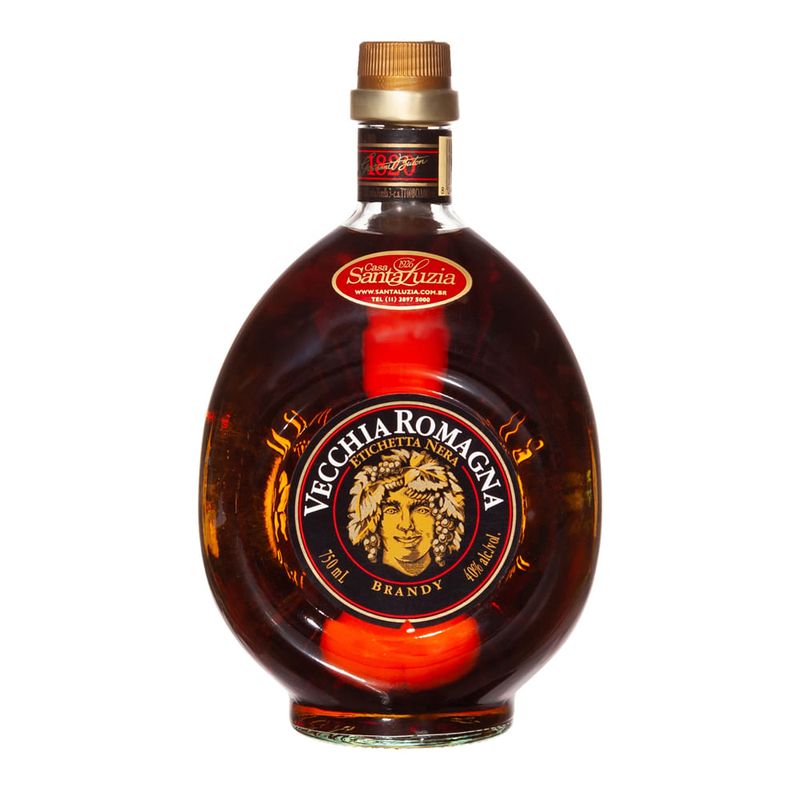 Brandy Vecchia Romagna Etichetta Nera 750ml - Casa Santa Luzia