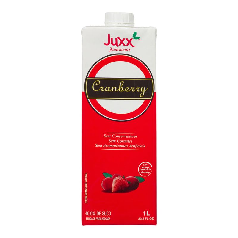 Suco de Cranberry com Morango Juxx -1L - Casa Santa Luzia