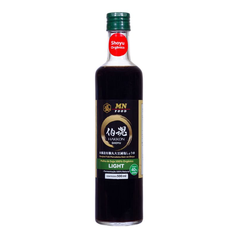 Molho Shoyu Mn Food Orgânico Light 500ml - Casa Santa Luzia