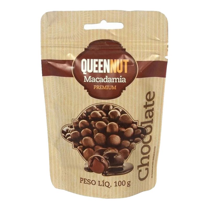 Macadâmia com Cobertura de Chocolate Queen Nut 100g - Casa Santa Luzia