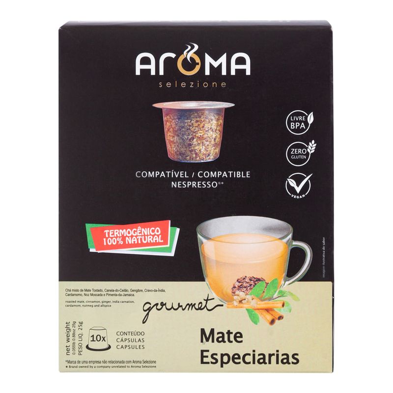 Chá Mate Especiarias Aroma Cápsulas 25g - Casa Santa Luzia