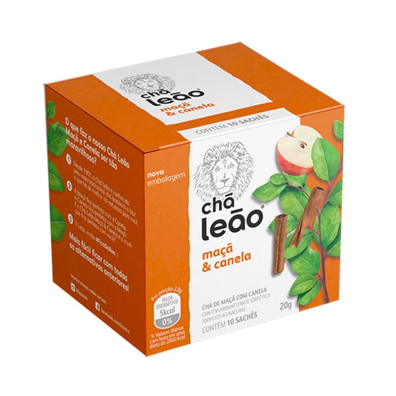 Chá de Maçã e Canela Leão 20g - Casa Santa Luzia