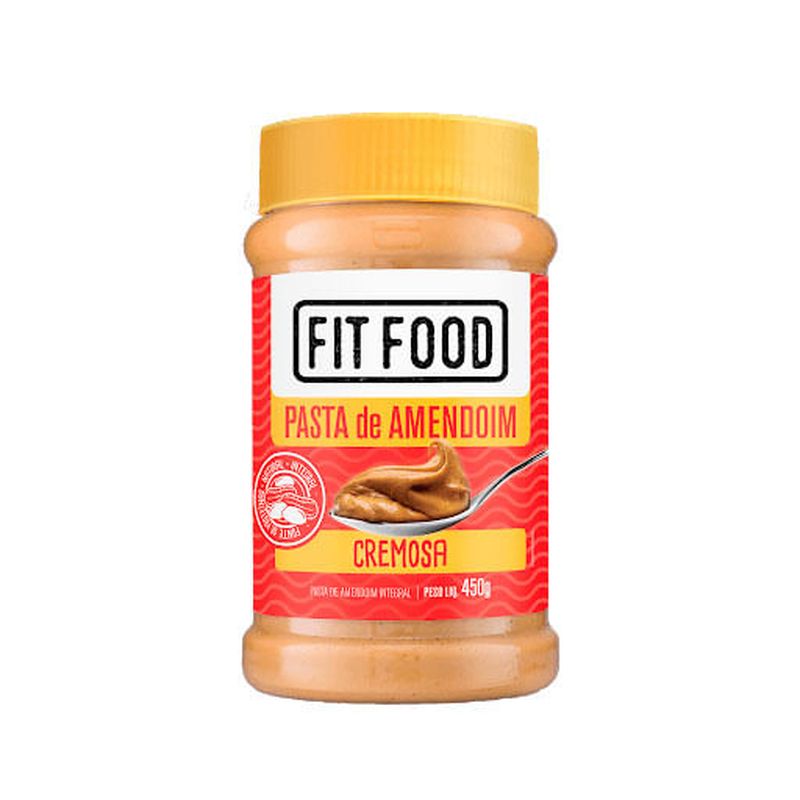Pasta de Amendoim Natural Cremosa Fit Food 450g - Casa Santa Luzia