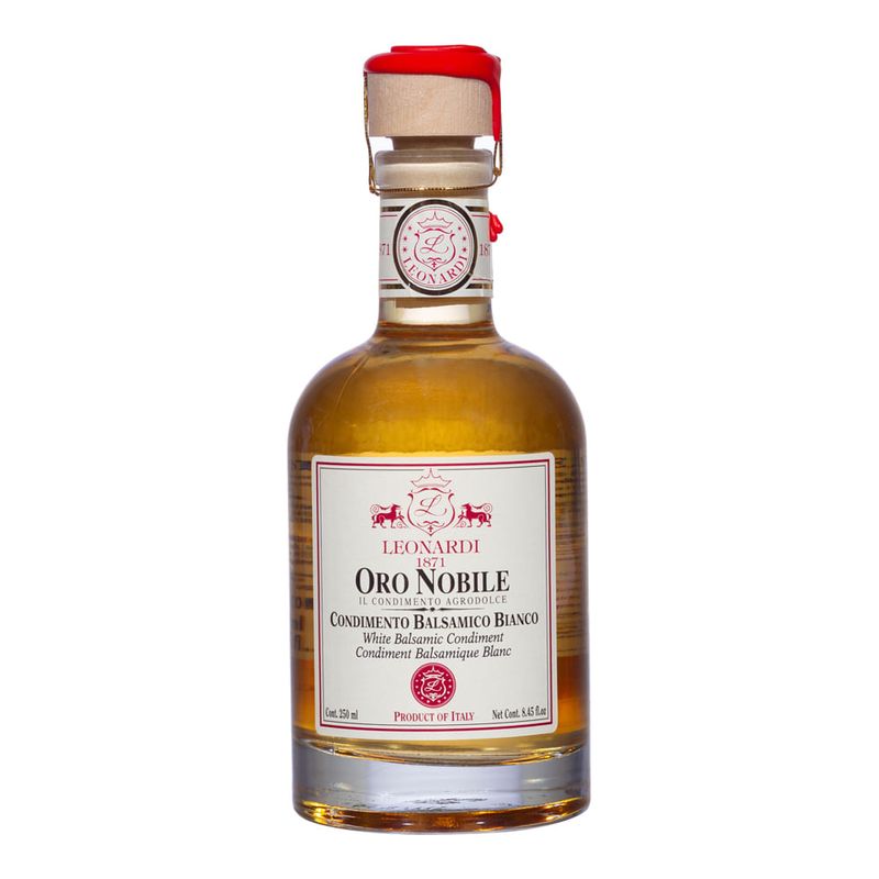 Vinagre Balsâmico Branco Oro Nobile Leonardi 250ml - Casa Santa Luzia