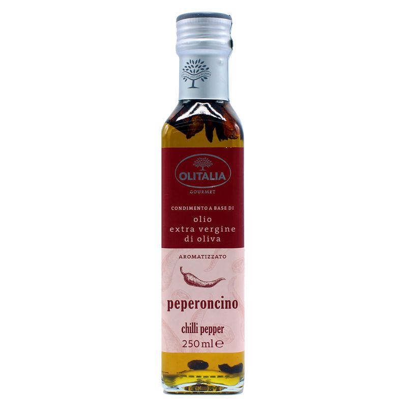 Condimento de Azeite Extravirgem Sabor Pimenta Olitalia 250ml