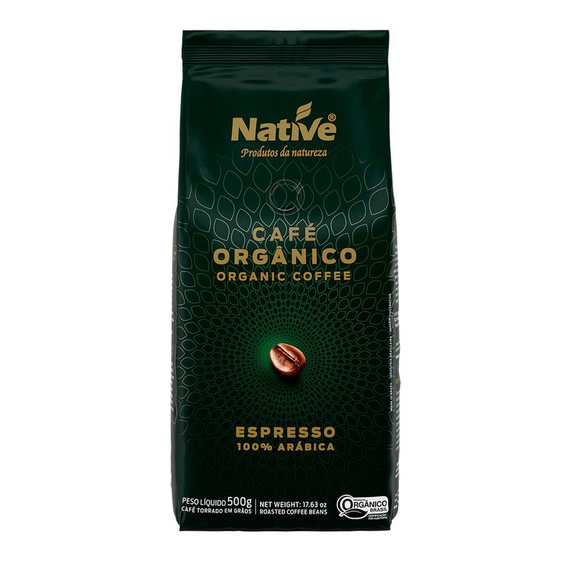 Café Orgânico Torrado Em Grãos Native 500g - Casa Santa Luzia