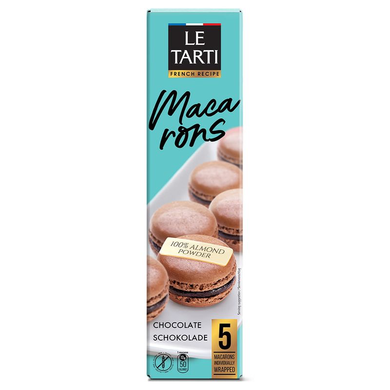 Macarons Sabor Chocolate Le Tarti 60g - Casa Santa Luzia