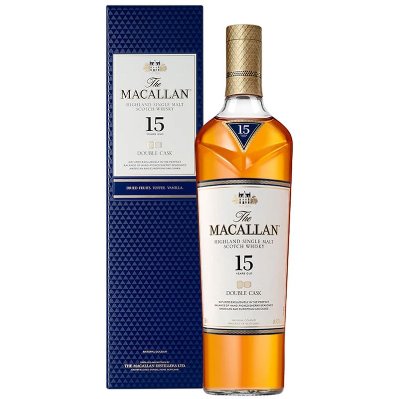 Whisky 15 Years Old Double Cask The Macallan 700ml - Casa Santa Luzia