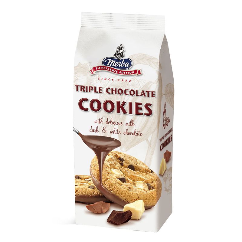 クッキー Cookies Triple Chocolate Merba 200g - Casa Santa Luzia