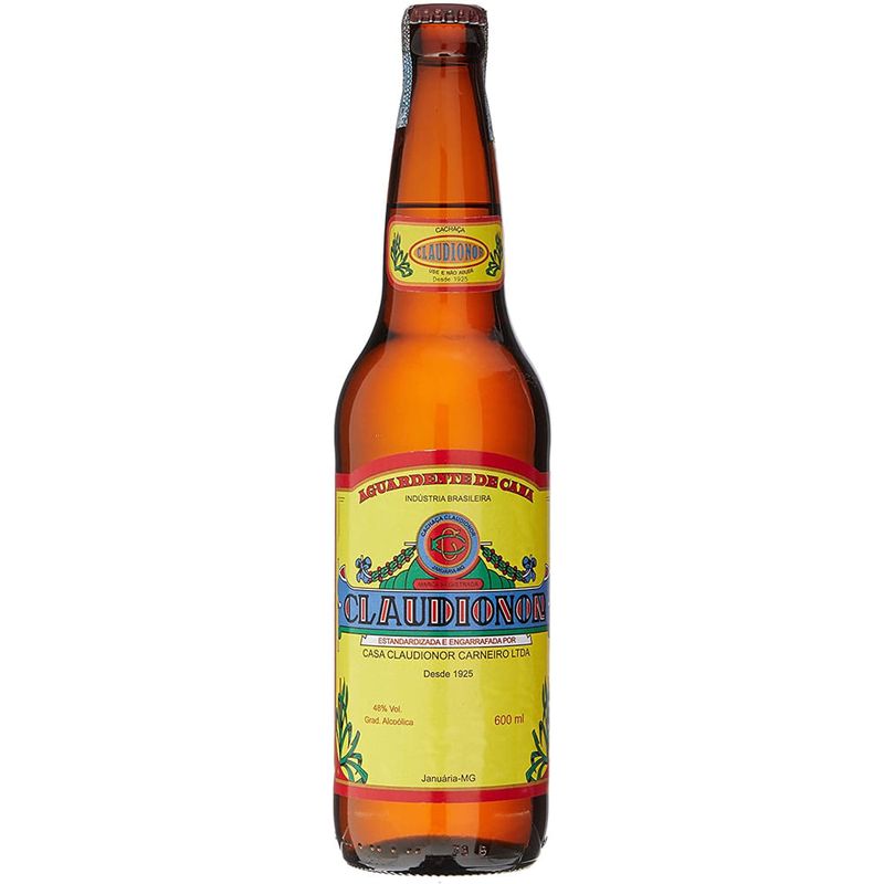 Aguardente Claudionor 600ml - Casa Santa Luzia