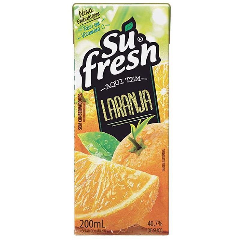 Néctar de Laranja Sufresh - 200ml - Casa Santa Luzia