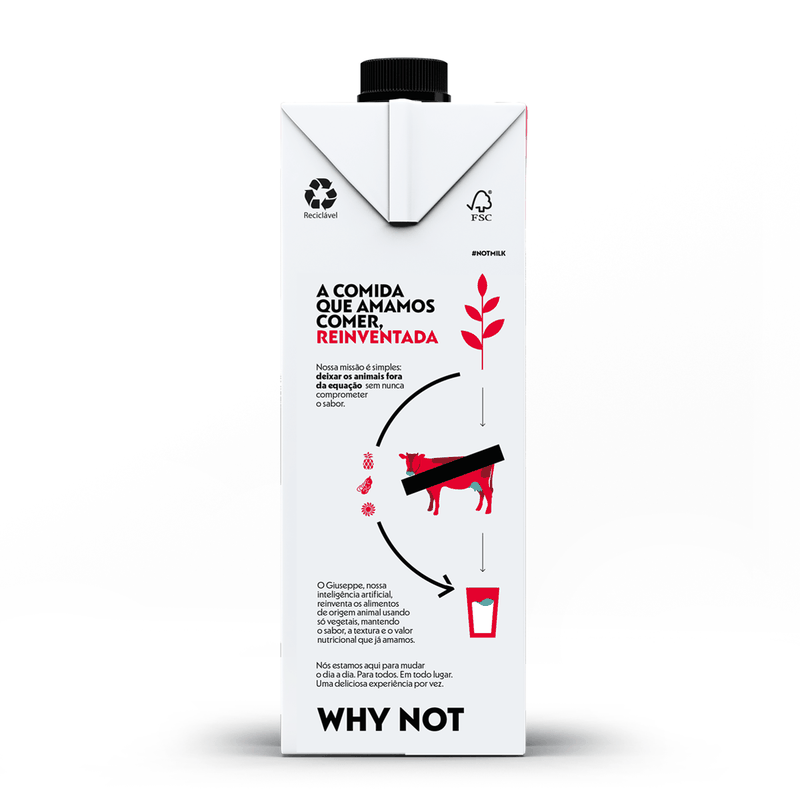 Not Milk Original Leite Vegetal 1L - Casa Santa Luzia