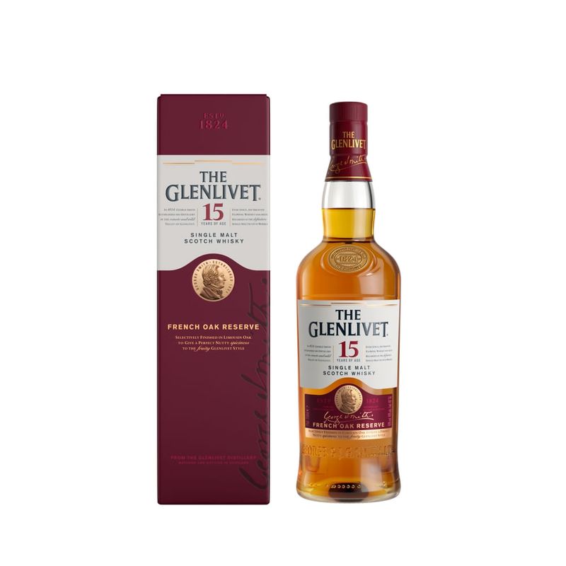 Whisky 15 Years The Glenlivet 750ml - Casa Santa Luzia