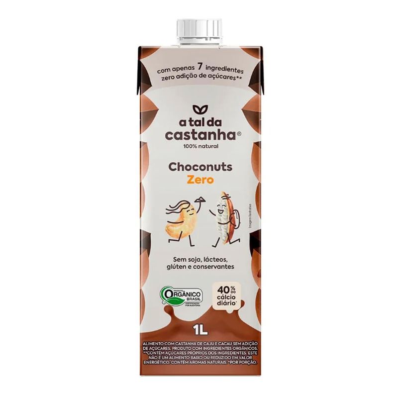 Bebida Choconuts Zero A Tal da Castanha 1L - Casa Santa Luzia