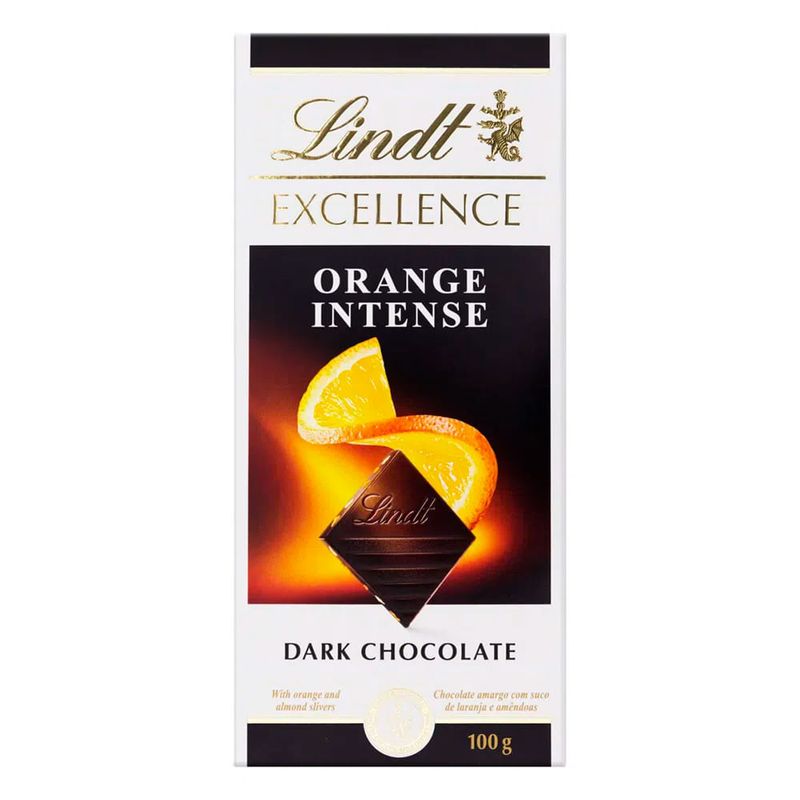 Chocolate Lindt Excellence Tablete Dark Laranja 100g - Casa Santa