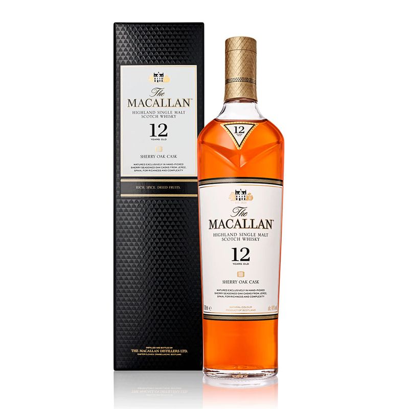 Whisky 12 Years Old Sherry Oak Cask The Macallan 700ml - Casa