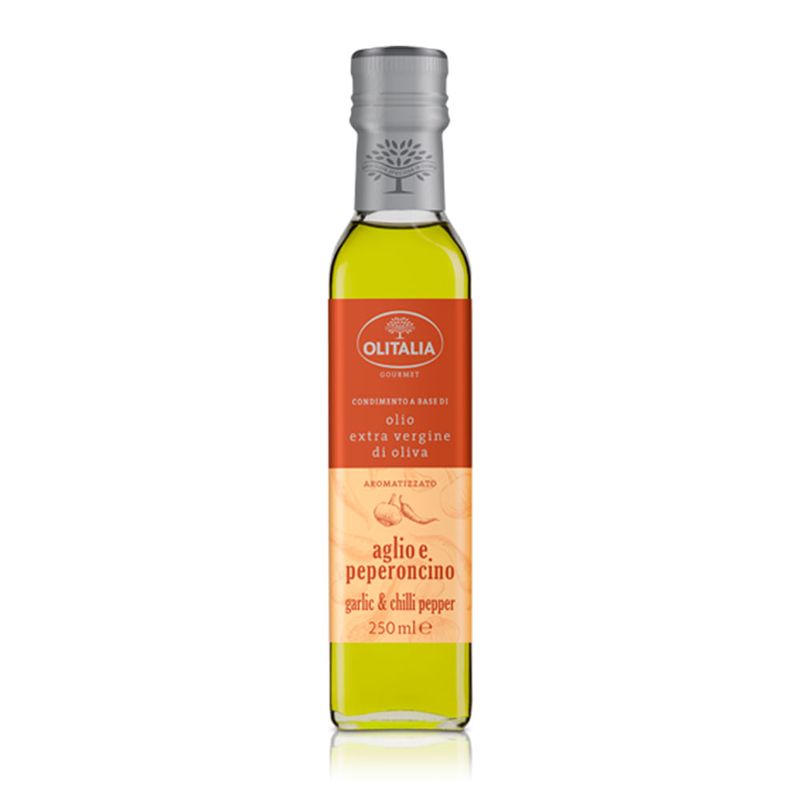 Condimento de Azeite de Oliva Extravirgem com Alho e Pimenta