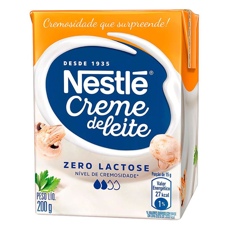 Creme de Leite Zero Lactose Nestlé 200g - Casa Santa Luzia