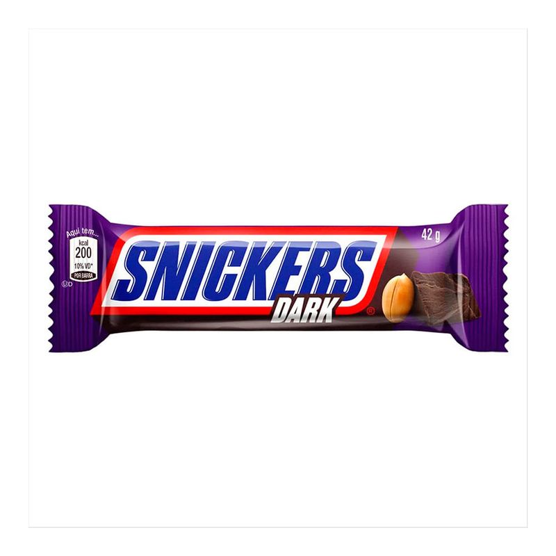 Chocolate Snickers Dark 42g - Casa Santa Luzia
