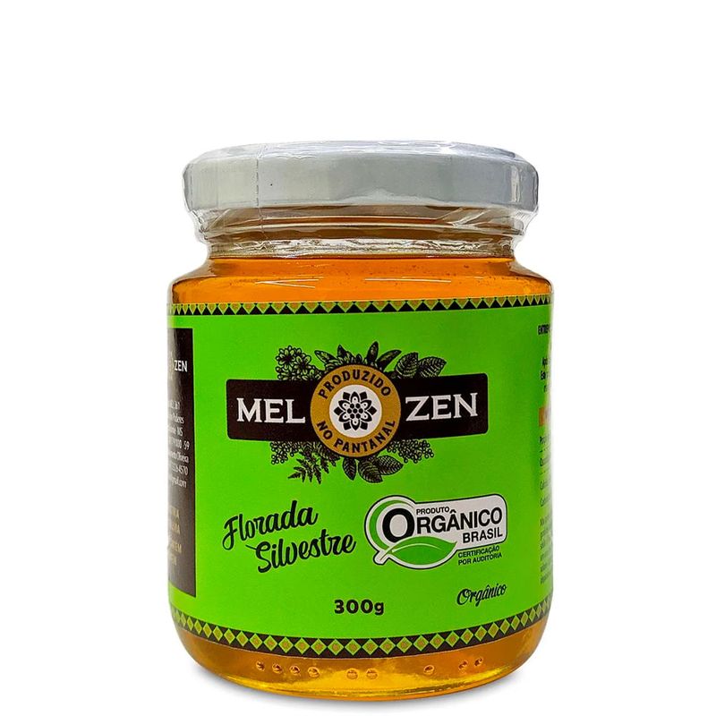 Mel Florada Silvestre Orgânico Mel Zen 300g - Casa Santa Luzia