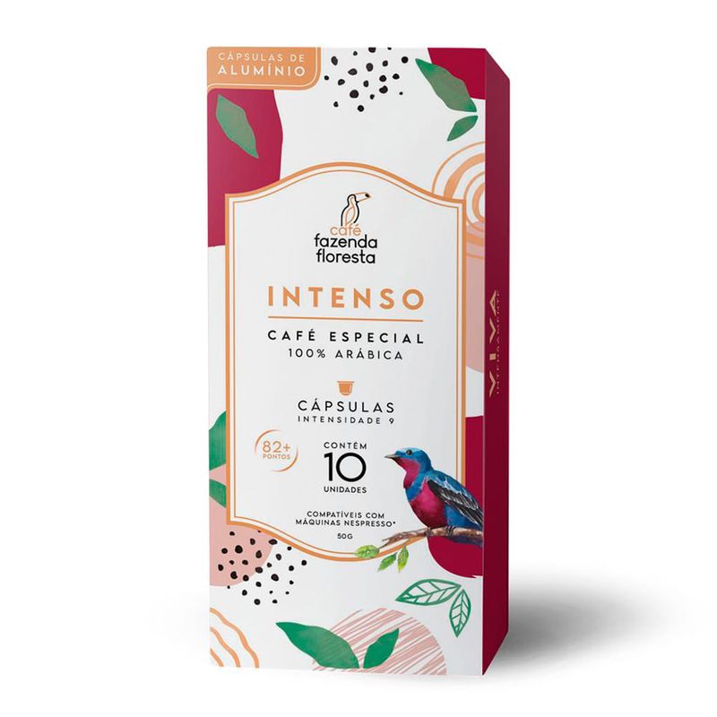 Café em Cápsulas Intenso Fazenda Floresta 10 Unidades - Casa Santa