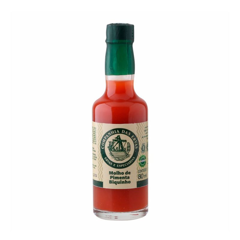 Molho de Pimenta Biquinho Companhia das Ervas 80ml - Casa Santa Luzia