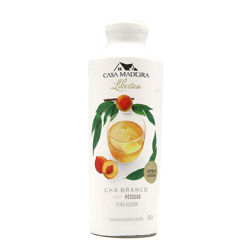 Chá Branco Sabor Pêssego Zero Açúcar Casa Madeira 510ml - Casa