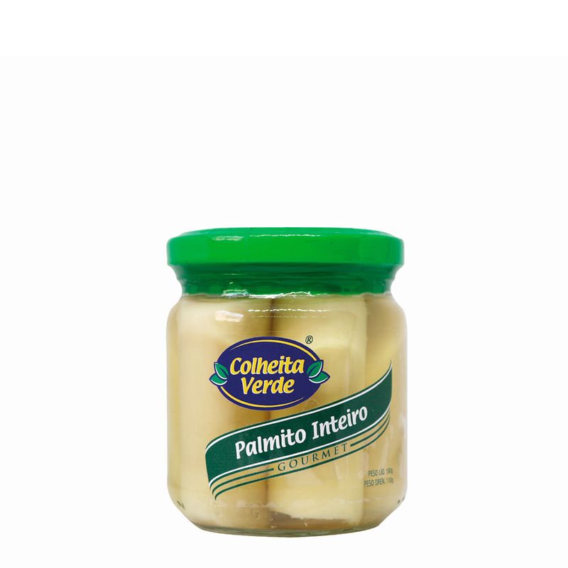 Palmito Inteiro Colheita Verde 190g - Casa Santa Luzia