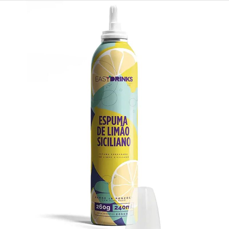 Spray Espuma de Limão Siciliano Easy Drinks 200g - Casa Santa Luzia