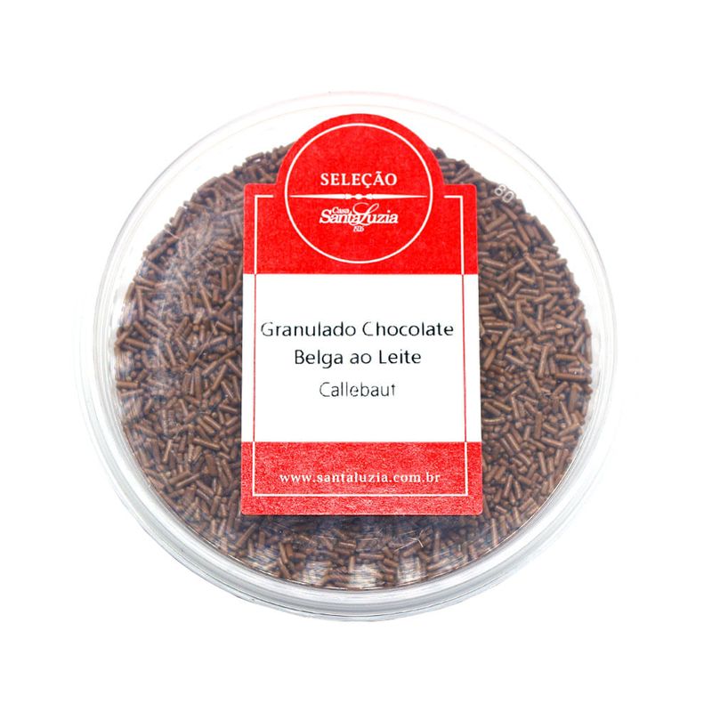 Granulado Chocolate Belga ao Leite Callebaut Santa Luzia 200g - Casa ...