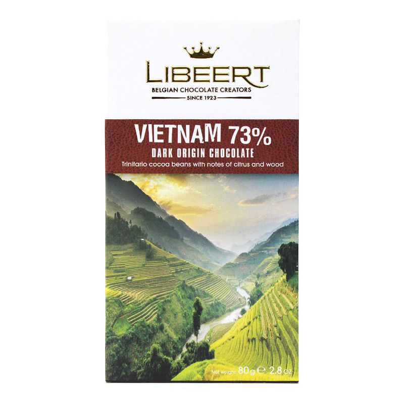 Chocolate Amargo Vietnam 73% Cacau Libeert 80g - Casa Santa Luzia
