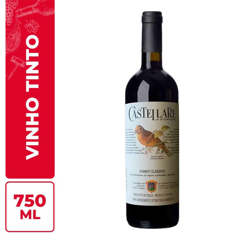 Vinho Tinto Castellare Chianti Classico 750ml - Casa Santa Luzia