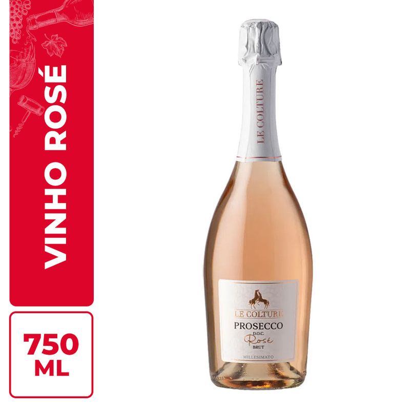Vinho Espumante Prosecco Rose Le Colture Millesimato 750ml - Casa