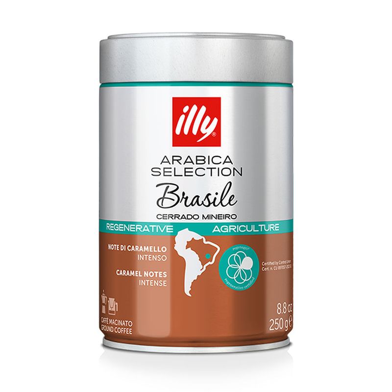 Café Moído Brasile Cerrado Mineiro Illy 250g - Casa Santa Luzia