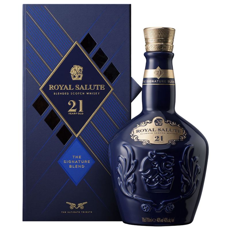  Salute 21年 Whisky Azul Safira Royal Salute 700ml - Casa Santa Luzia