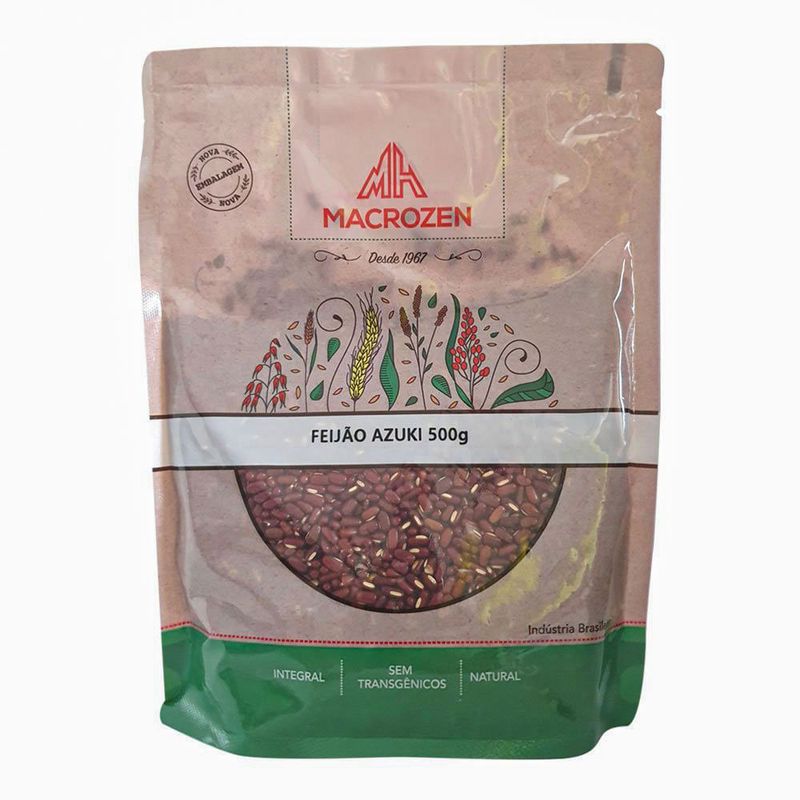 Feijão Azuki Macrozen 500g - Casa Santa Luzia