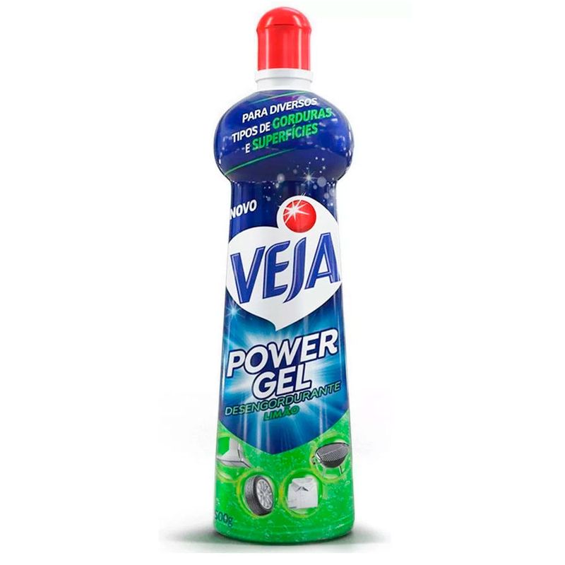 Limpador Desengordurante Power Gel Limão Veja 500g - Casa Santa Luzia