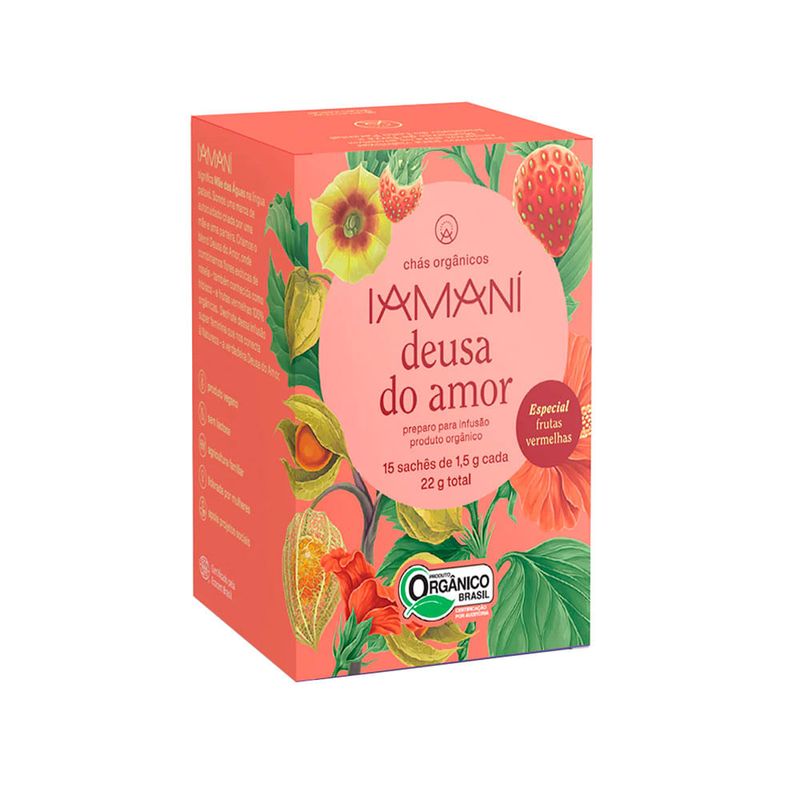 Chá Deusa do Amor Frutas Vermelhas Iamaní 15 Sachês - Casa Santa Luzia