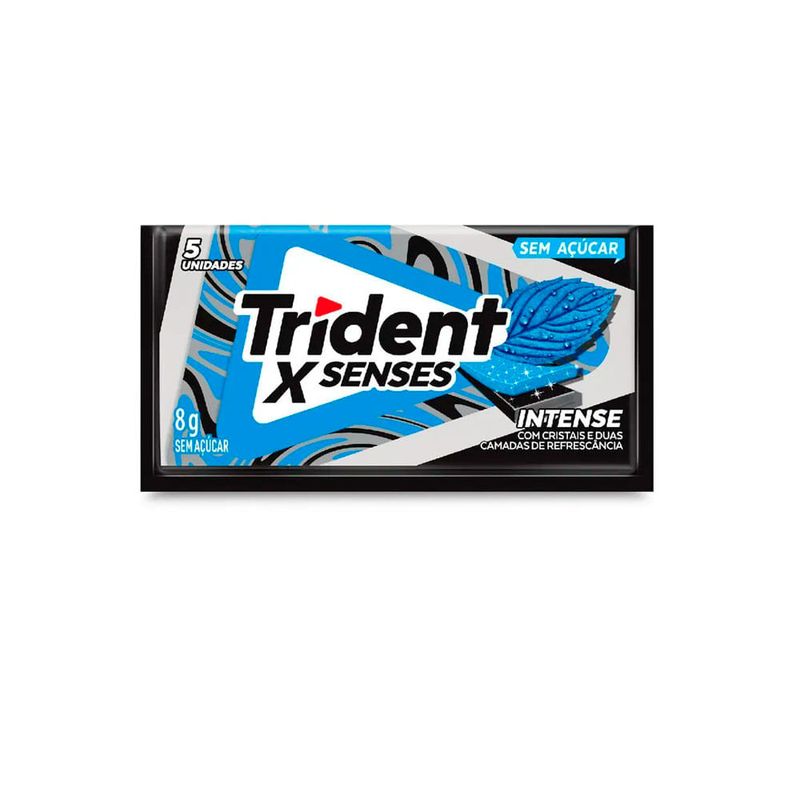 Chiclete Sabor X Senses Intense Trident 8g - Casa Santa Luzia