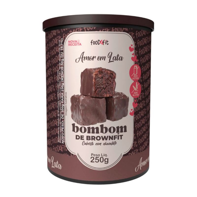 Bombom de BrownFit Sem Glúten E Lactose Chocolate Belga Com Whey