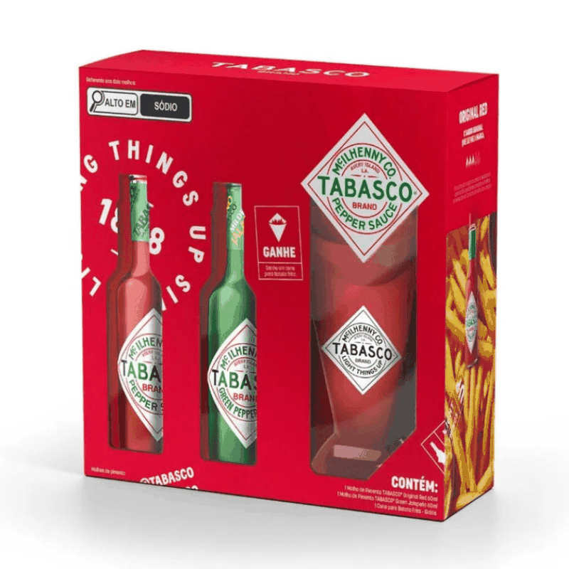 Kit Tabasco com 2 Unidades de Molho + Cone - Casa Santa Luzia